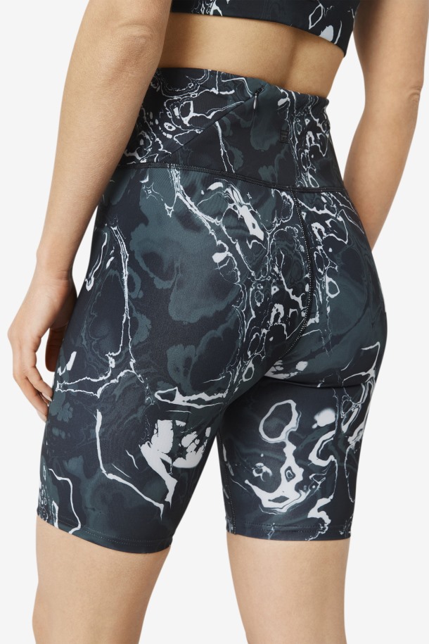 Forza 8\" Bike Short Black Marble Fila Outlets