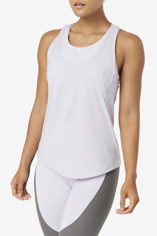 Camiseta Sin Mangas Con Espalda Cruzada Texturizada Uplift De Fila Outlets Lavendrblue