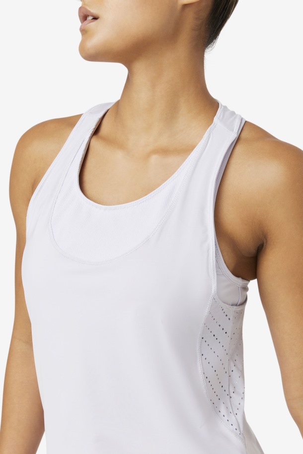 Camiseta Sin Mangas Con Espalda Cruzada Texturizada Uplift De Fila Outlets Lavendrblue