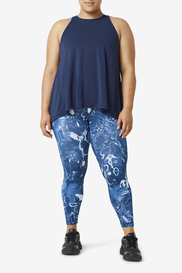 Fila Outlets Fi-lux Camiseta Sin Mangas Con Espalda Abierta Azul Marino
