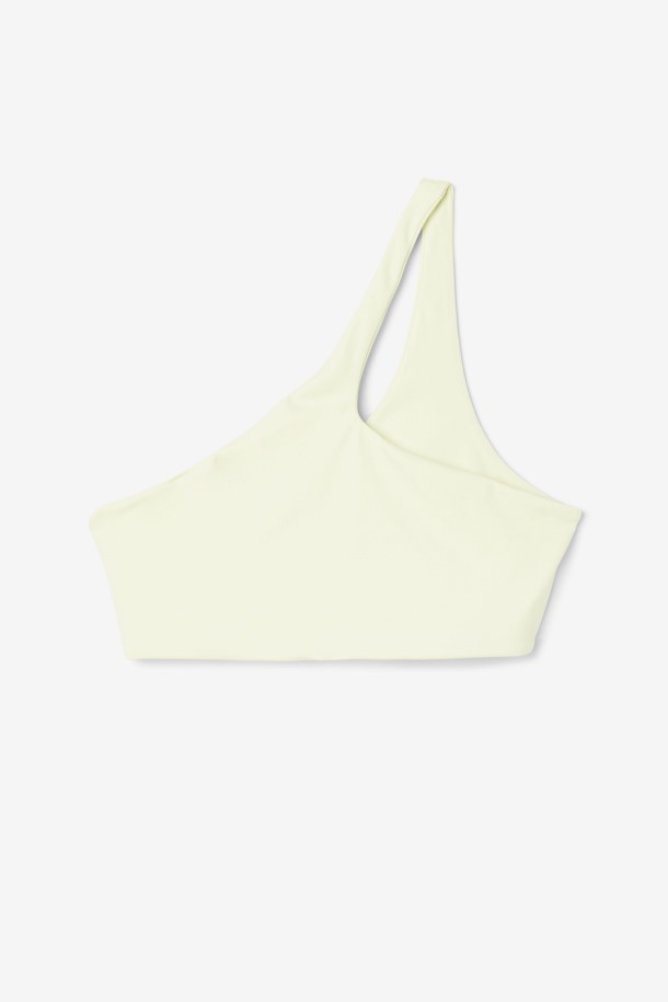 Fila De Puntos De Venta Kady Sujetador Asimétrico Top Tierno Amarillo