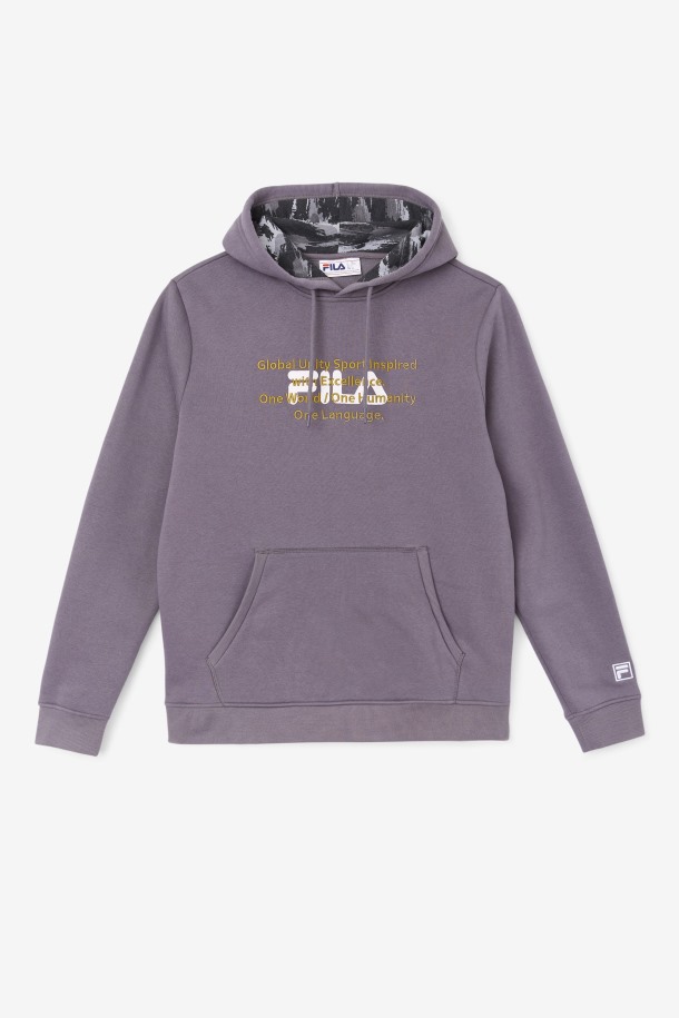 Fila Outlets Thunderstorm/white/olive Rondot Sudadera Con Capucha
