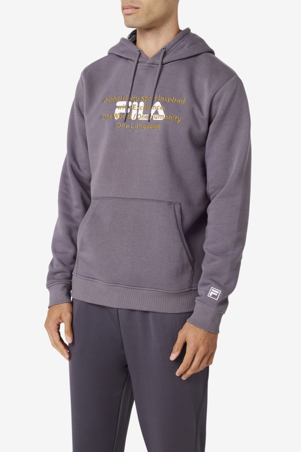 Fila Outlets Thunderstorm/white/olive Rondot Sudadera Con Capucha