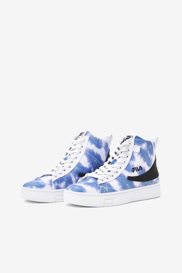 Blanco/cobalto Brillante/azul Tormenta Mujer Gennaio Tie Dye Fila Outlet