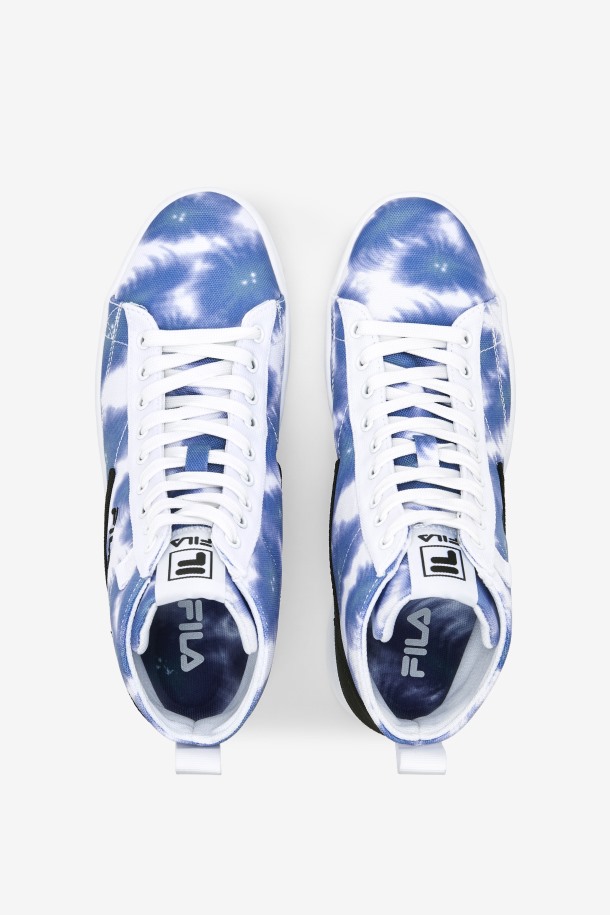 Blanco/cobalto Brillante/azul Tormenta Mujer Gennaio Tie Dye Fila Outlet