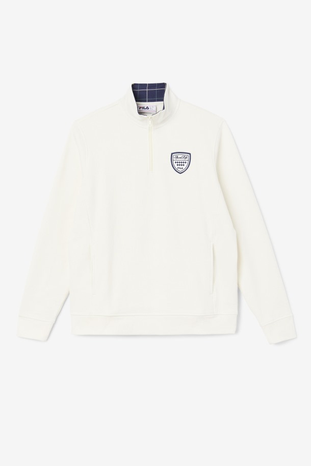 Row Outlets No Sudadera Con Cremallera De 1/4 Gardenia/navy/june Bug