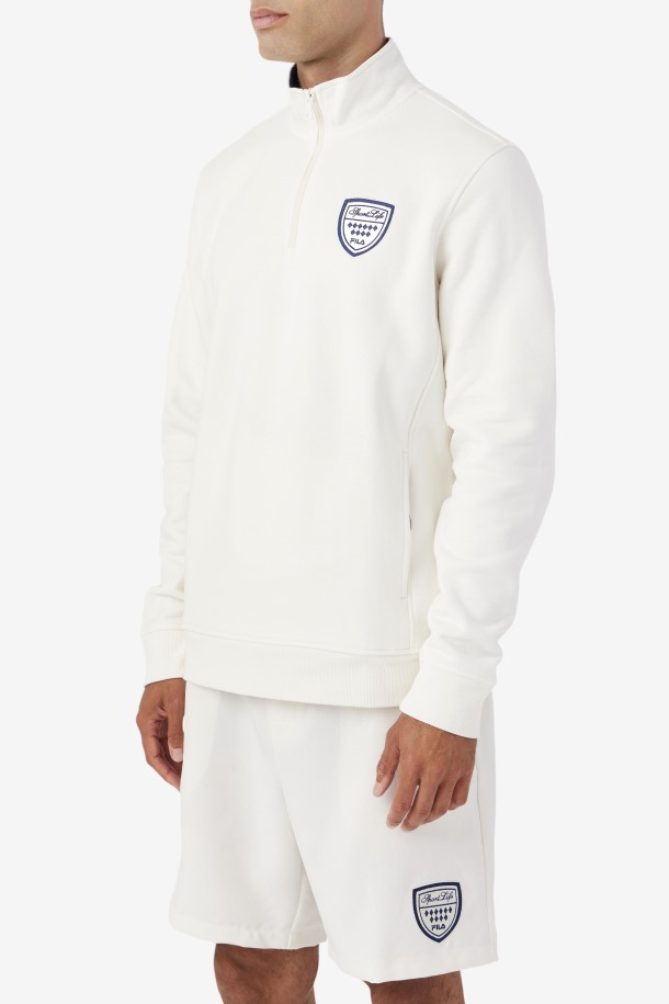 Row Outlets No Sudadera Con Cremallera De 1/4 Gardenia/navy/june Bug