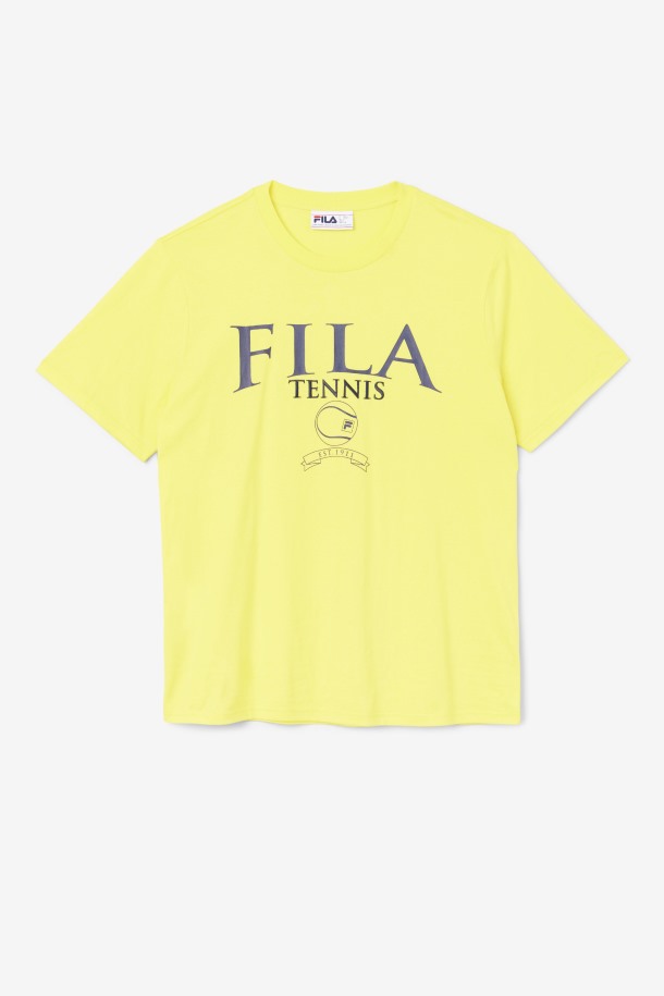 Camiseta Saran Fila Outlets Amarillo/azul Marino