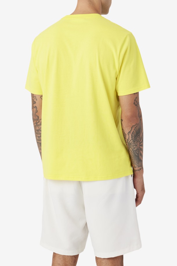 Camiseta Saran Fila Outlets Amarillo/azul Marino