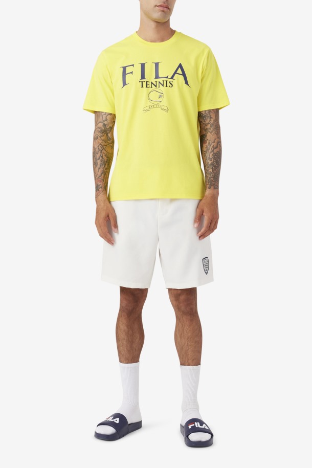 Camiseta Saran Fila Outlets Amarillo/azul Marino