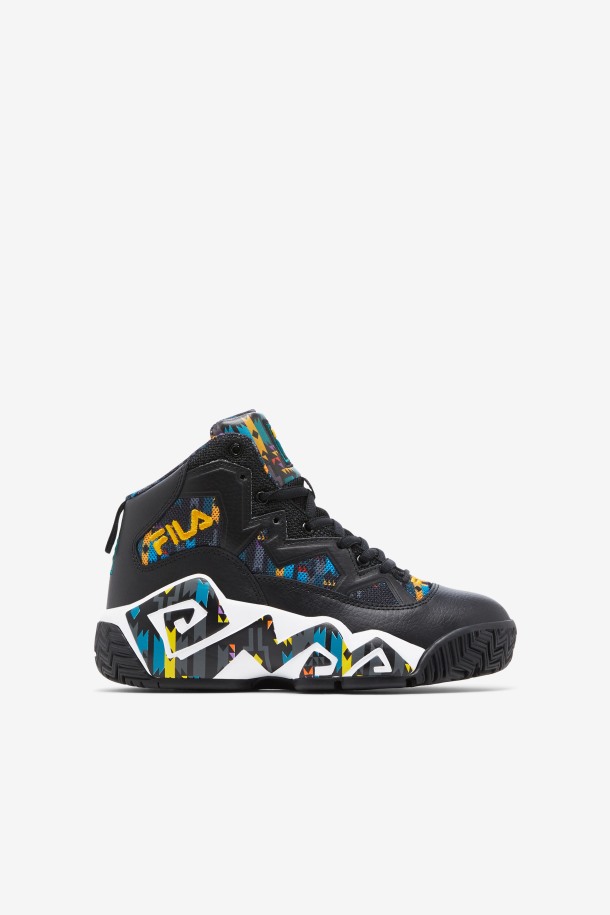 Fila Outlets Black/june Bug/saffron Niños Grandes Mb
