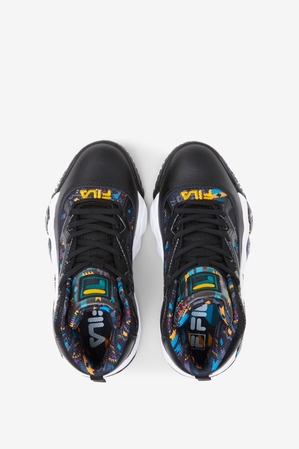 Fila Outlets Black/june Bug/saffron Niños Grandes Mb