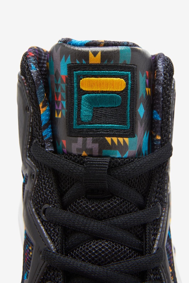 Fila Outlets Black/june Bug/saffron Niños Grandes Mb