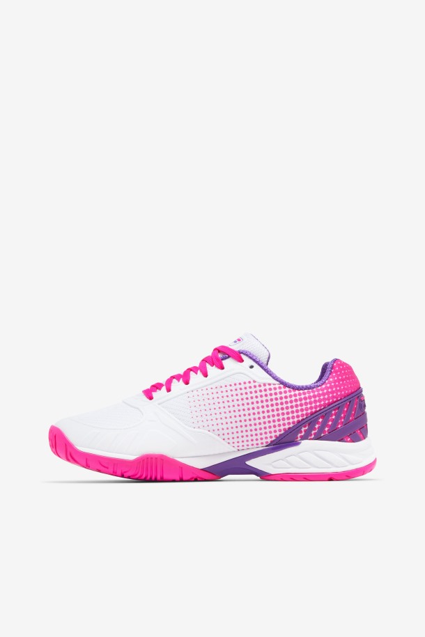 Zapatillas Fila Mujer Volley Zone Blancas/rosas Glo/moradas