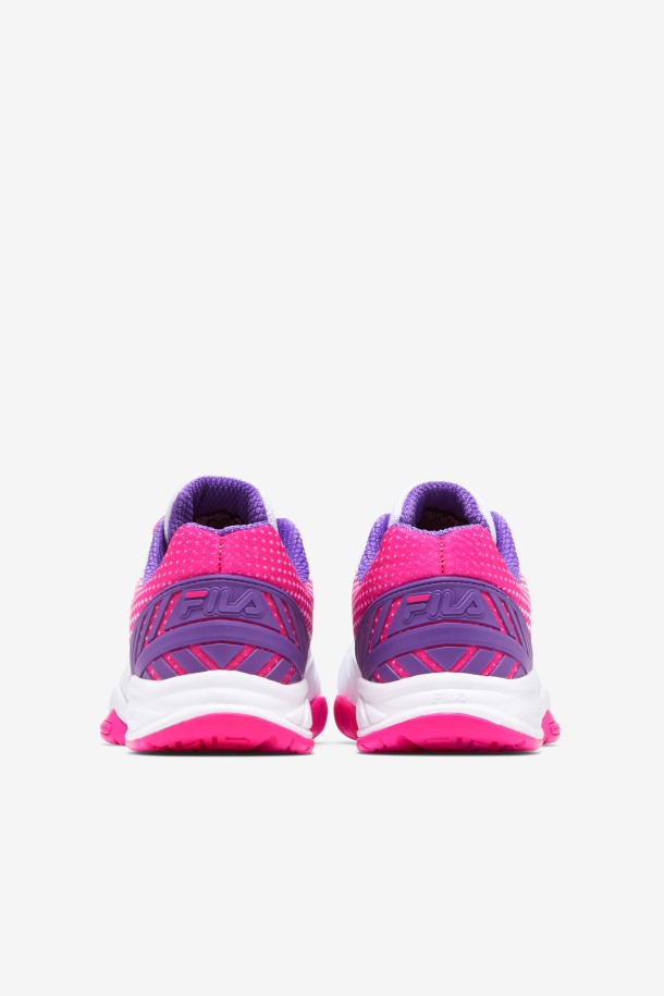 Zapatillas Fila Mujer Volley Zone Blancas/rosas Glo/moradas