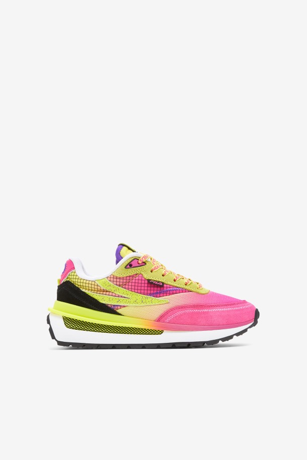 Fila Outlets Rosa Brillante/azufre/blanco Niños Grandes Renno