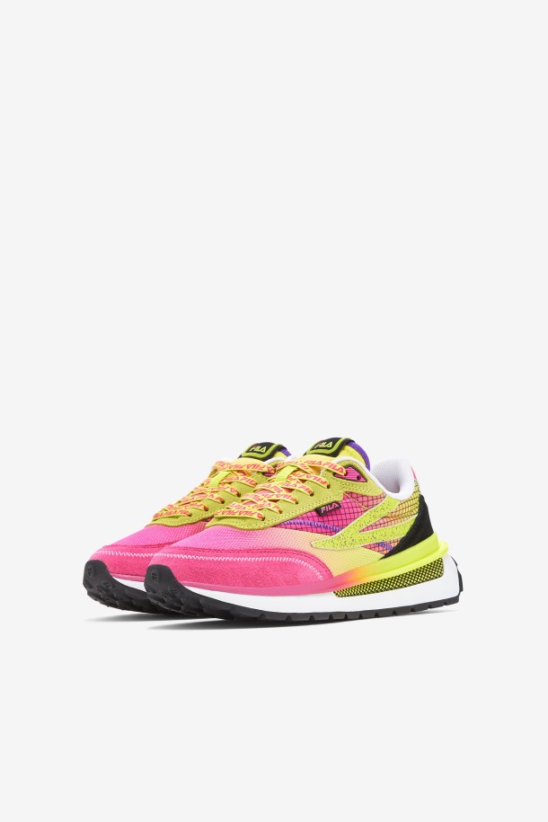 Fila Outlets Rosa Brillante/azufre/blanco Niños Grandes Renno