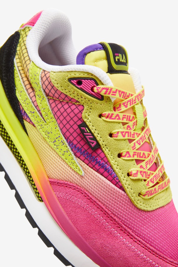 Fila Outlets Rosa Brillante/azufre/blanco Niños Grandes Renno