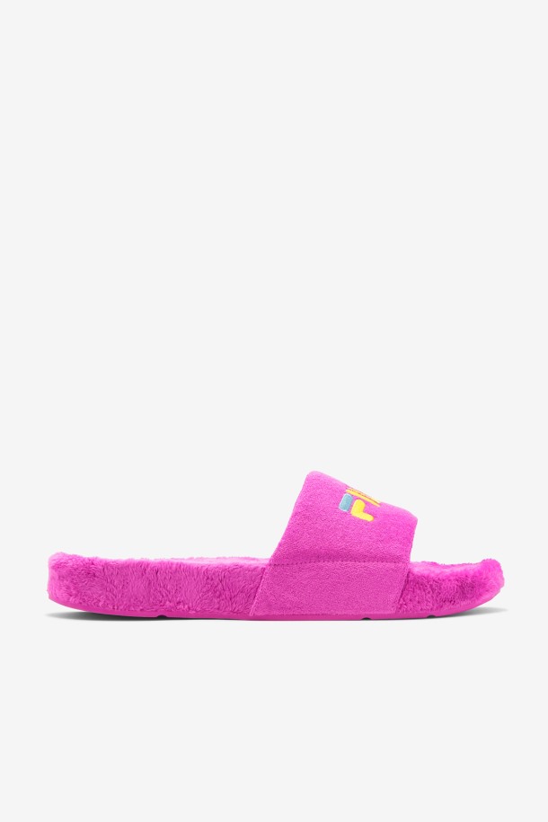 Terry Drifter Slide Fila Outlets Morado/amarillo/petit Four