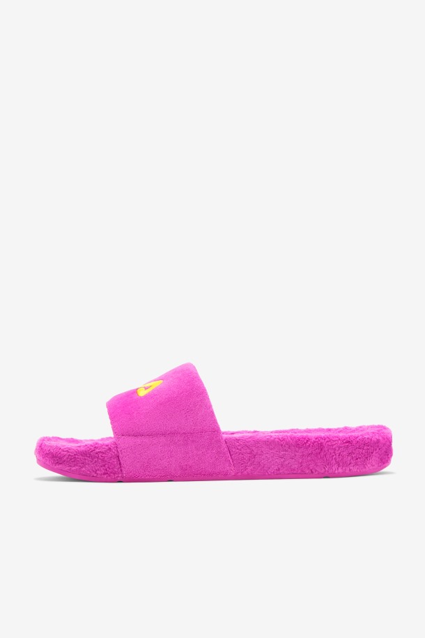 Terry Drifter Slide Fila Outlets Morado/amarillo/petit Four