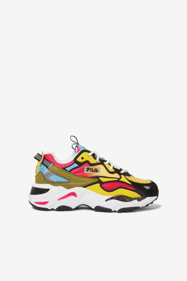 Niños Pequeños Ray Tracer Apex Fila Outlets Negro/rosa Diva/blanco
