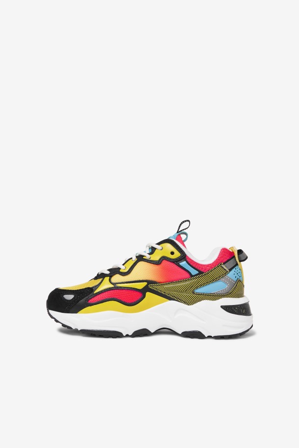 Niños Pequeños Ray Tracer Apex Fila Outlets Negro/rosa Diva/blanco