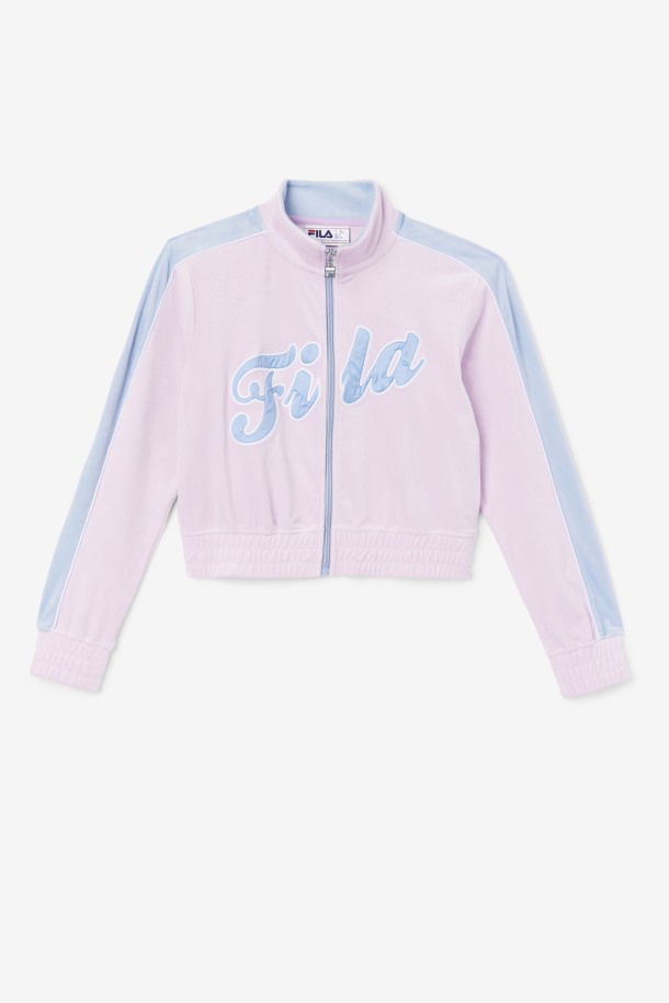 Valery Chaqueta Terciopelo Fila Outlets Orquídea/azul/blanco