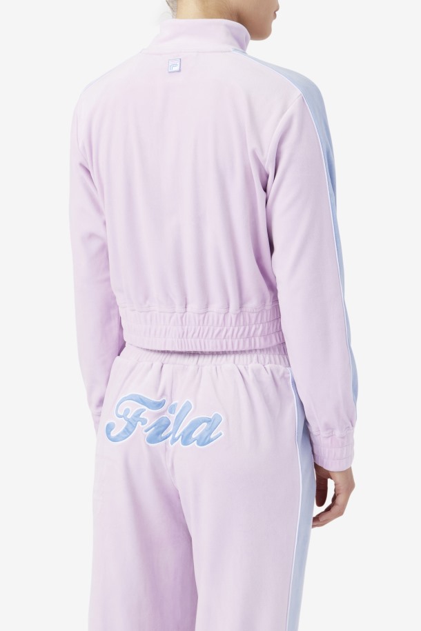 Valery Chaqueta Terciopelo Fila Outlets Orquídea/azul/blanco