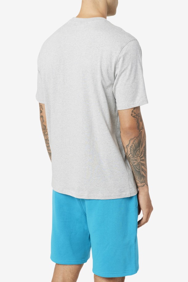 Curtis Pocket Tee Fila Outlets Gris Claro Jaspeado