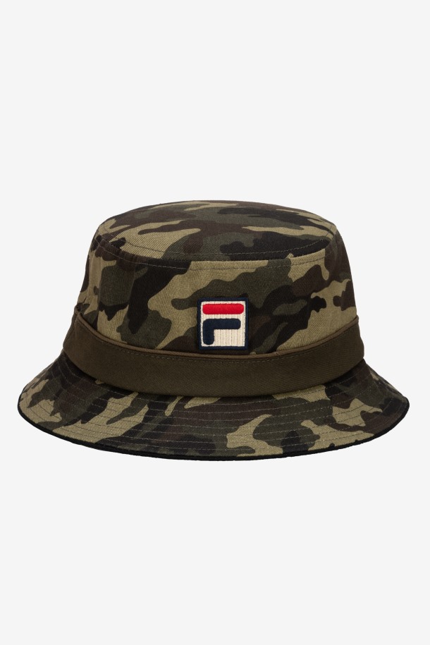 Gorra De Pescador Camo Camo Verde Militar Fila Outlet