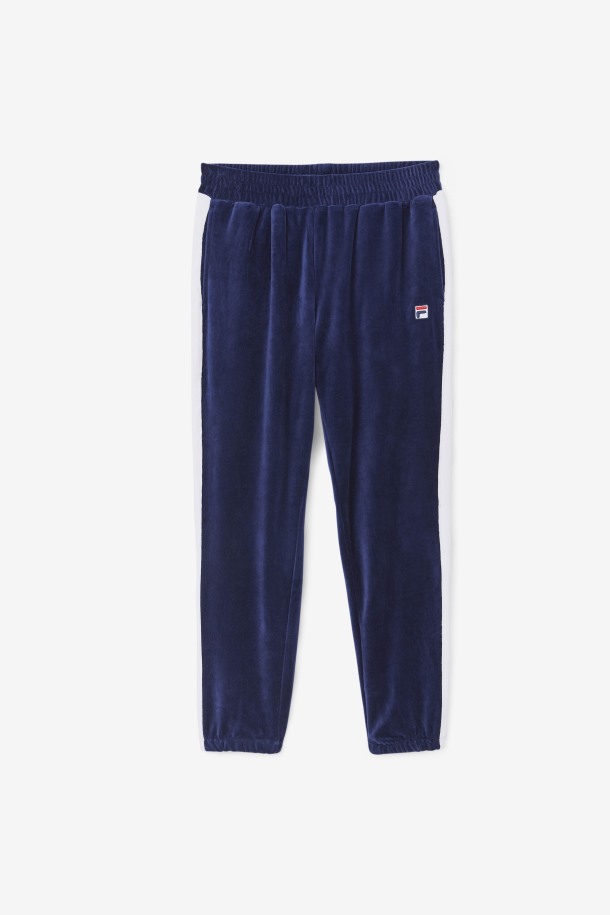 Pantalón Brice Terciopelo Azul Marino/blanco/rojo Fila Outlet