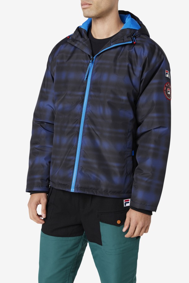 Chaqueta Acolchada Beta Azul Con Control De Sombra Fila Outlets