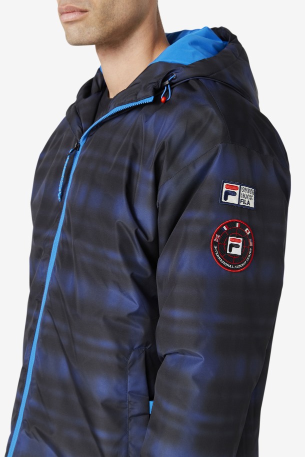 Chaqueta Acolchada Beta Azul Con Control De Sombra Fila Outlets