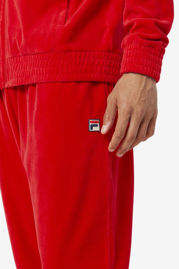 Pantalón Cola Outlet O-fit Terciopelo Rojo