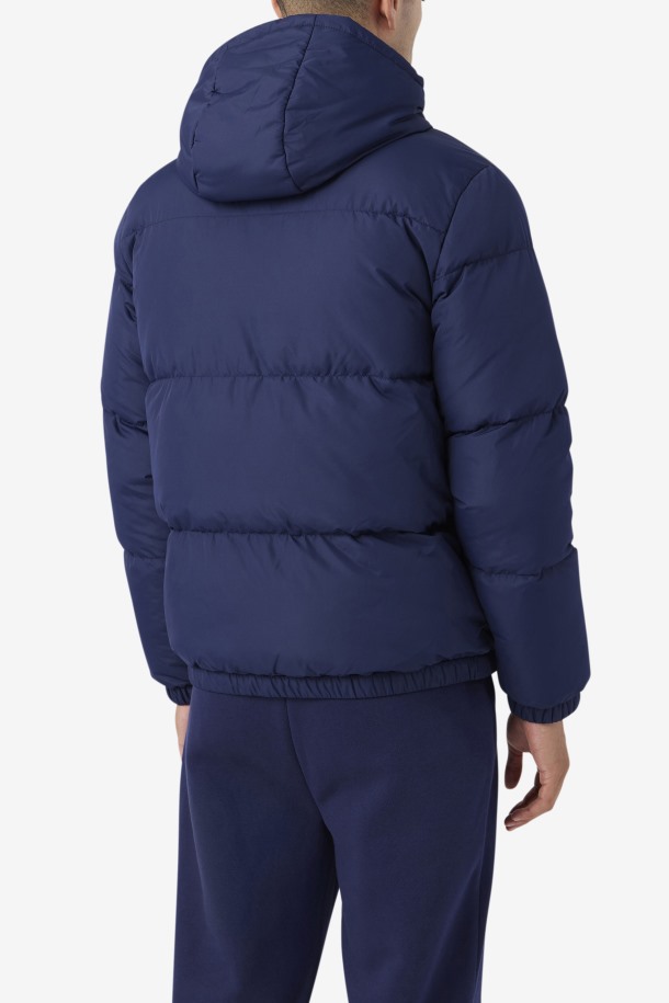 Chaqueta Acolchada Jake De Fila Outlets Azul Marino/rojo