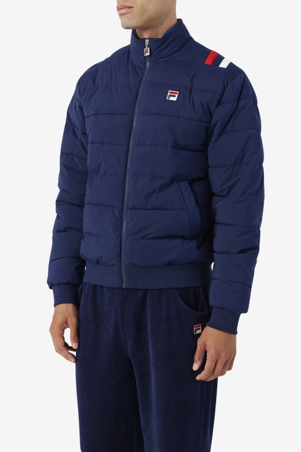 Fila Outlets Chaqueta Acolchada Brody Azul Marino