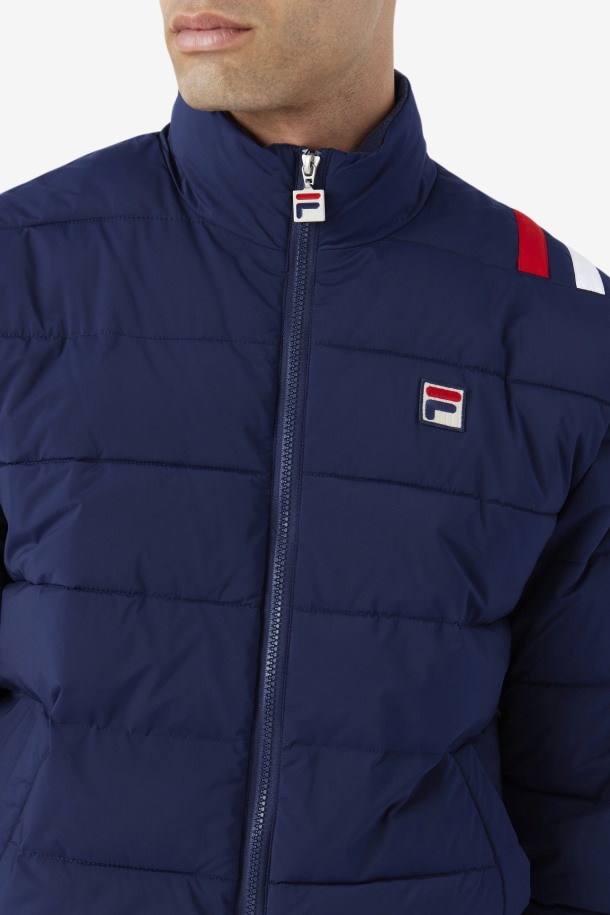 Fila Outlets Chaqueta Acolchada Brody Azul Marino