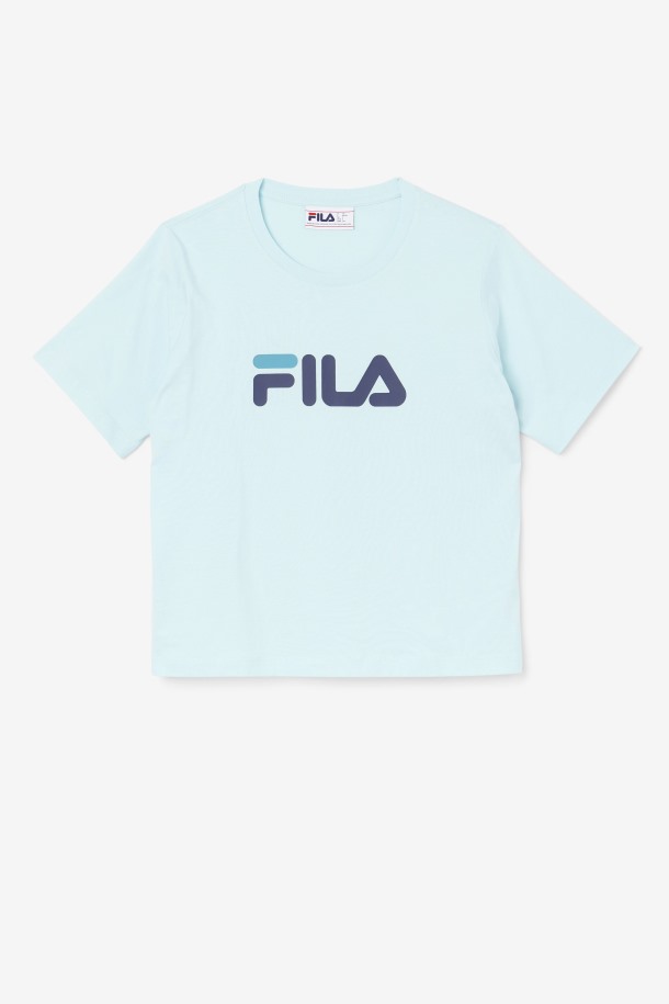 Thea Tee Fila Outlets Agua Helada/azul Marino/bahía De Vizcaya