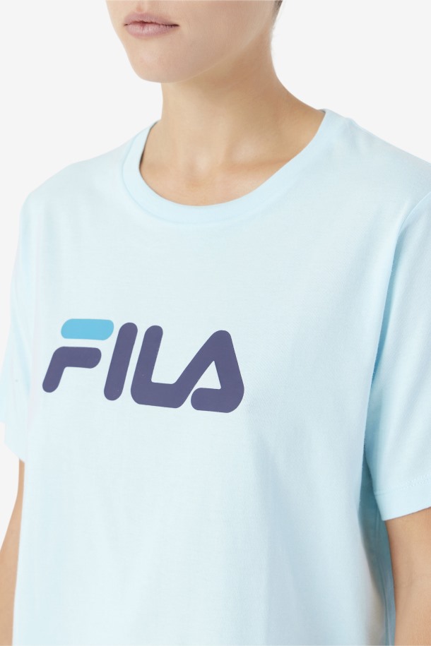 Thea Tee Fila Outlets Agua Helada/azul Marino/bahía De Vizcaya