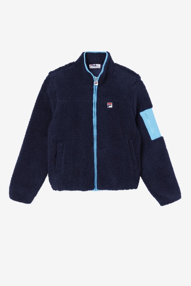 Chaqueta Sherpa Yale Fila Outlets Azul Marino/aquarius