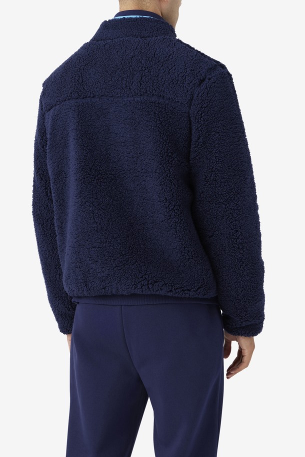 Chaqueta Sherpa Yale Fila Outlets Azul Marino/aquarius