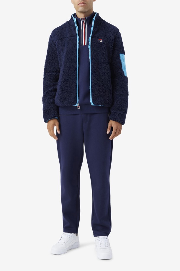 Chaqueta Sherpa Yale Fila Outlets Azul Marino/aquarius