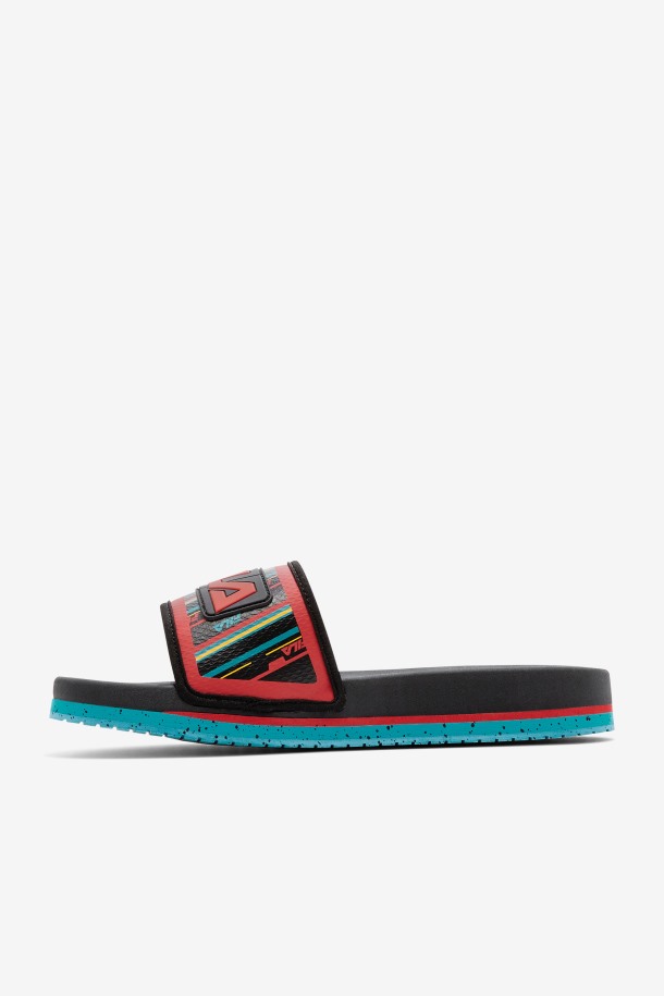 Zapatillas Fila Hombre Negro/capri Brisa/rojo Lunar