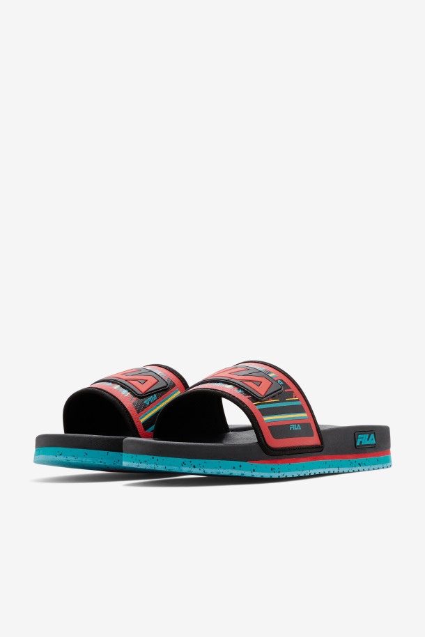 Zapatillas Fila Hombre Negro/capri Brisa/rojo Lunar
