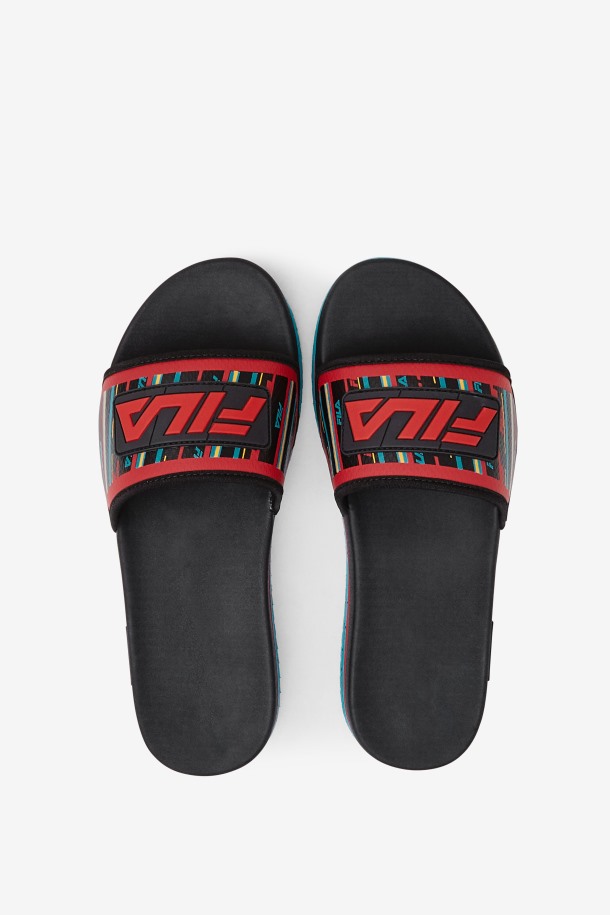 Zapatillas Fila Hombre Negro/capri Brisa/rojo Lunar