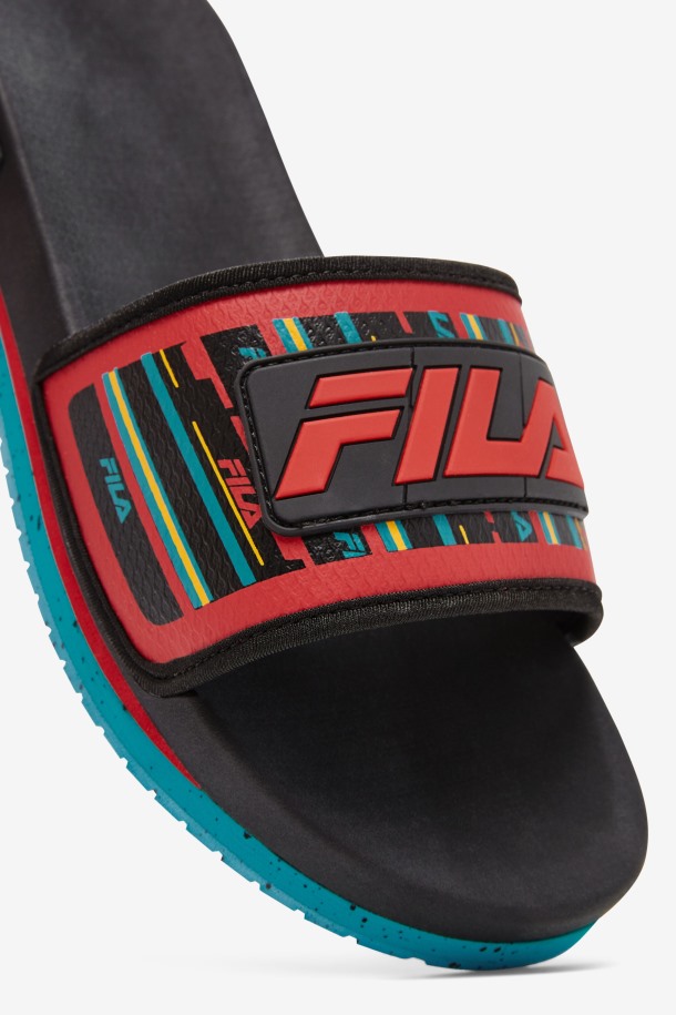 Zapatillas Fila Hombre Negro/capri Brisa/rojo Lunar