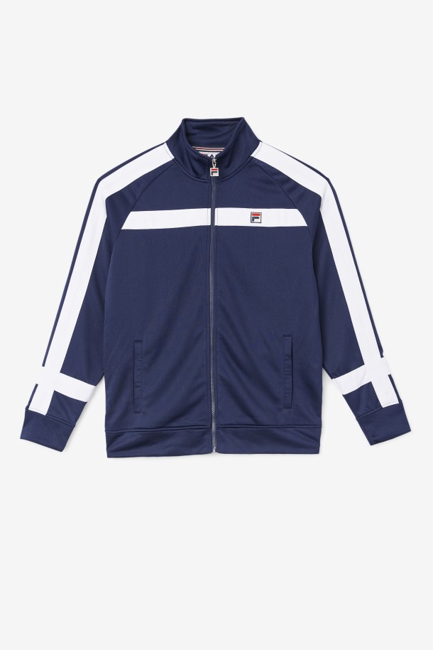 Cola Outlets Azul Marino/blanco Chaqueta Renzo
