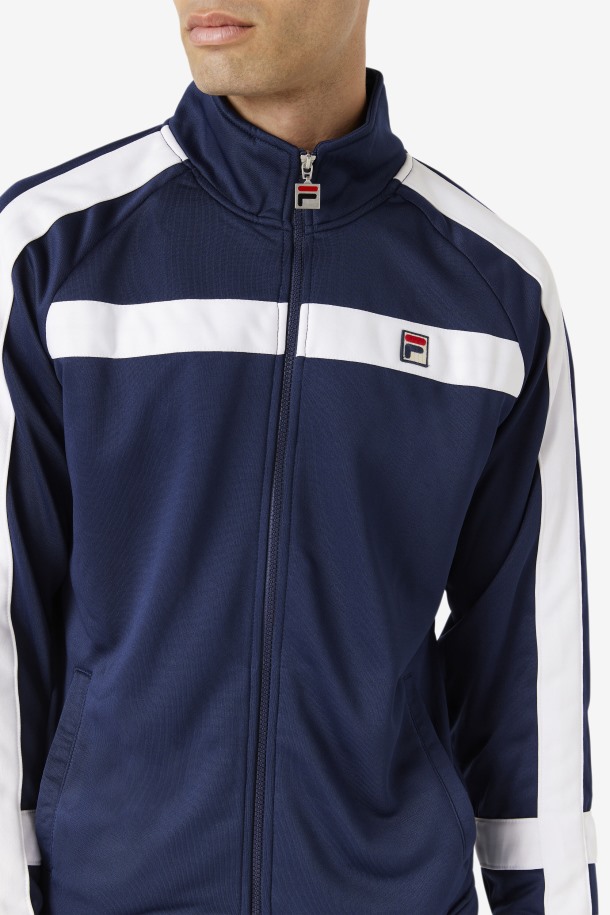 Cola Outlets Azul Marino/blanco Chaqueta Renzo