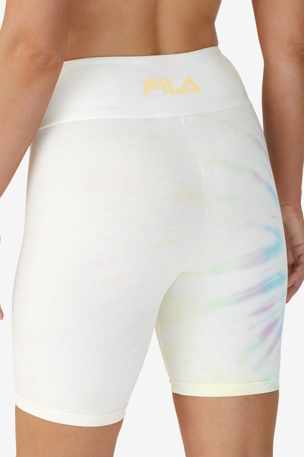 Taima Tie Dye Bike Short Fila Outlets Doble Crema Tie Dye