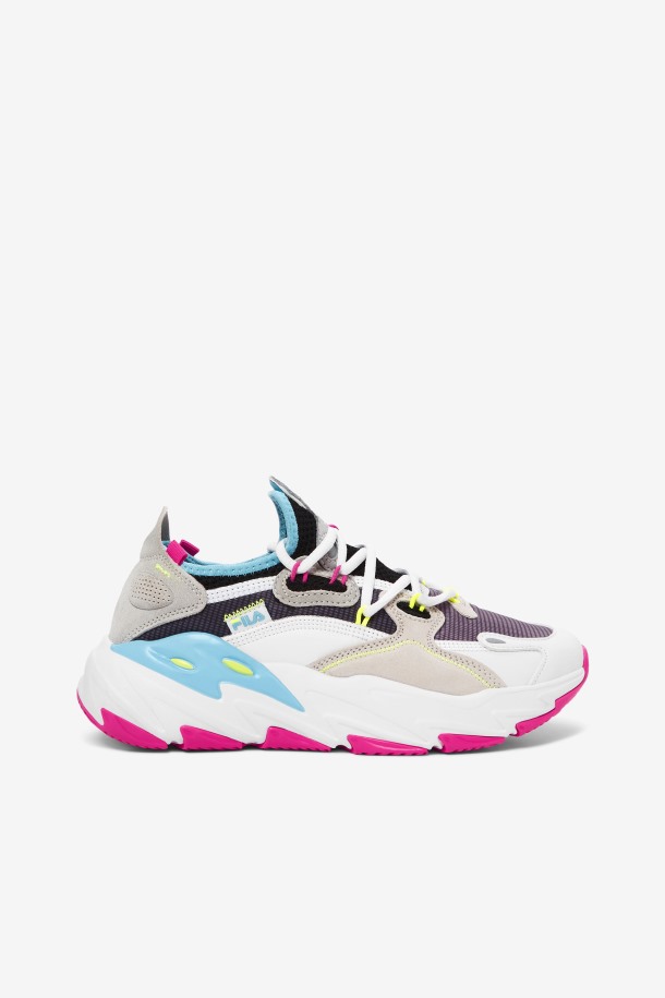 Fila Outlet Blanco/rosa Glo/bluefish Mujer Ray Tracer Evo 2
